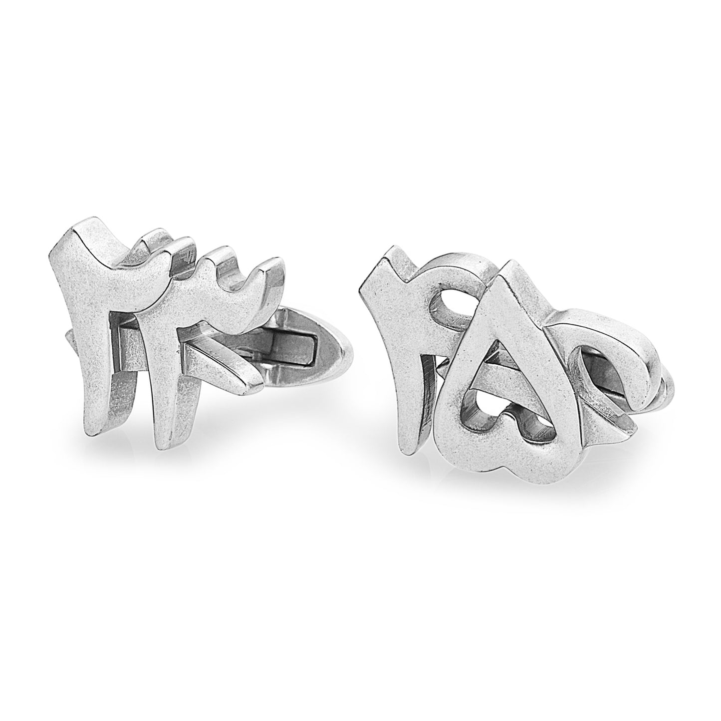 Numbers Cufflink Steel