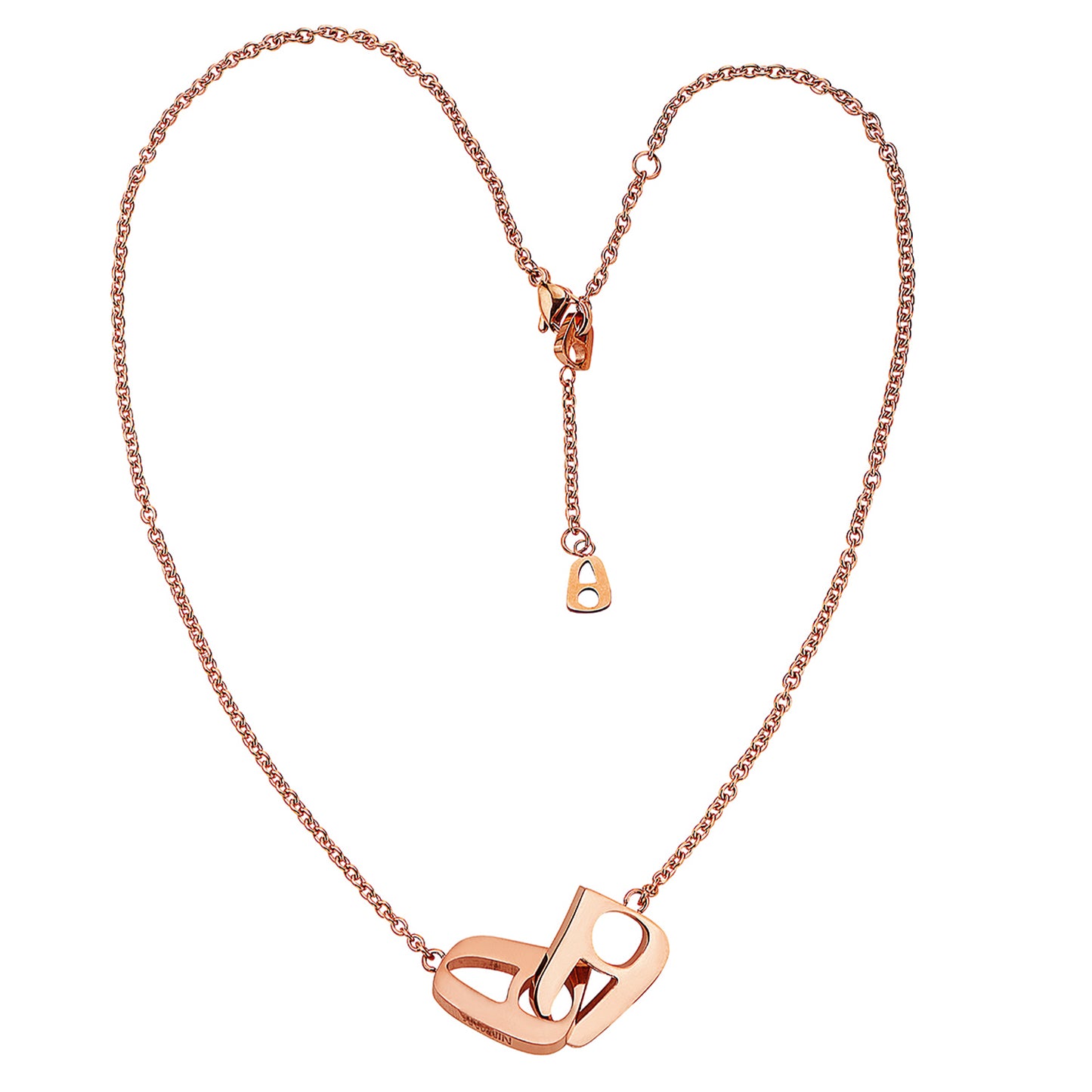 Love Lock Necklace Rose Gold