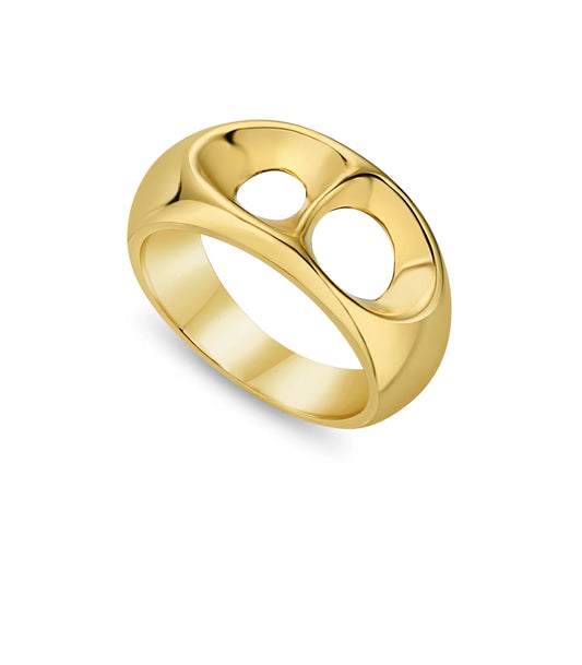 Luna Drop Ring Gold