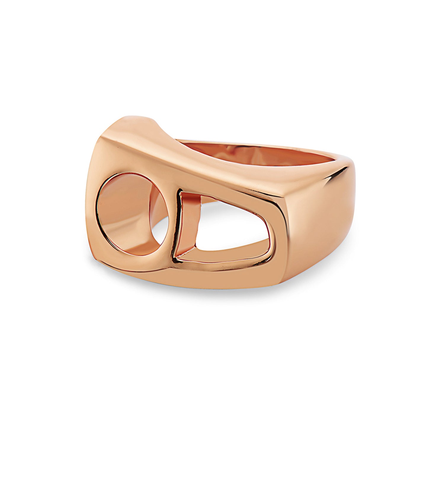 Polished Rose Gold-Plated Ring