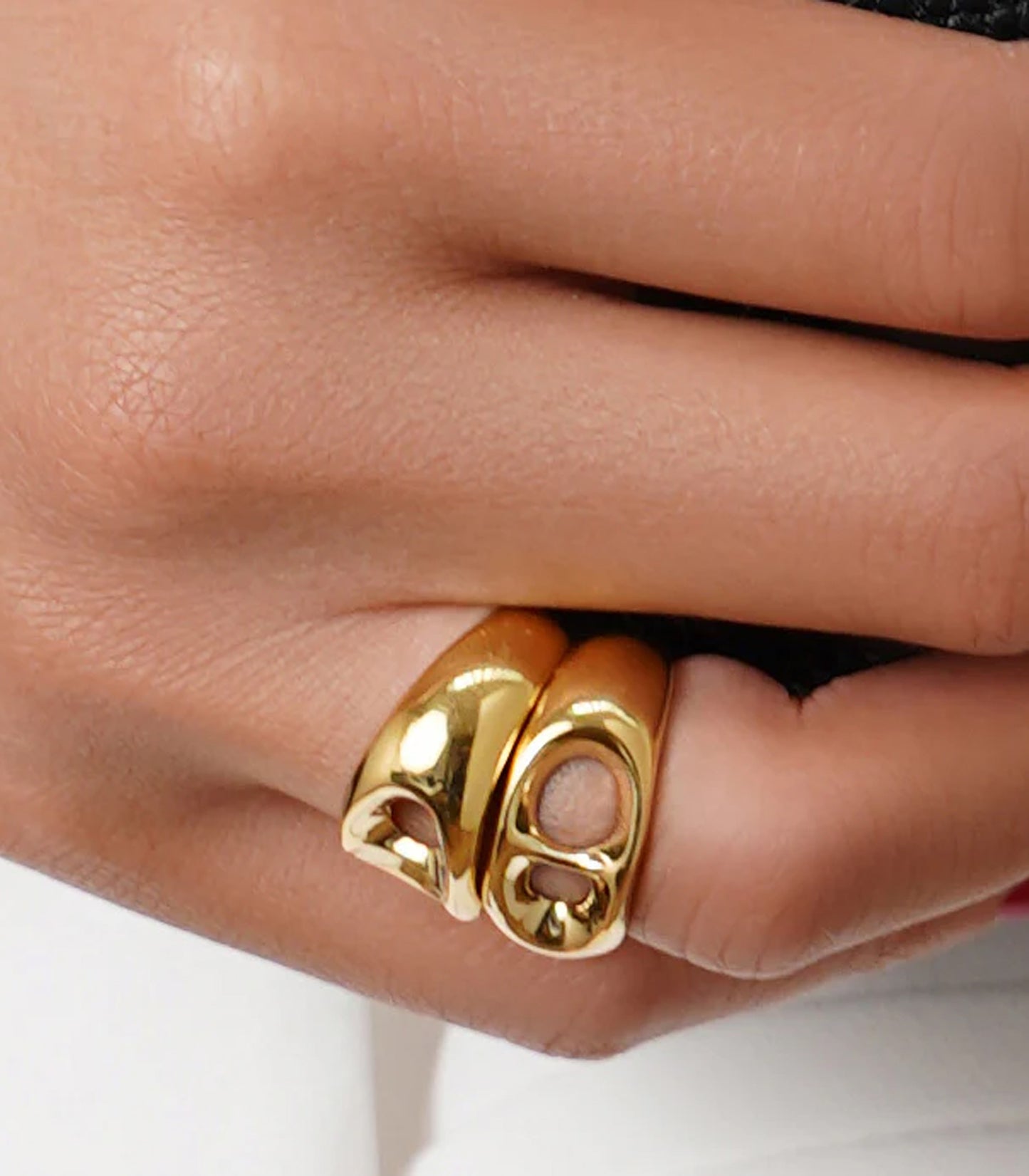 Luna Drop Ring Gold