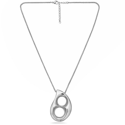 Luna Drop Necklace Steel