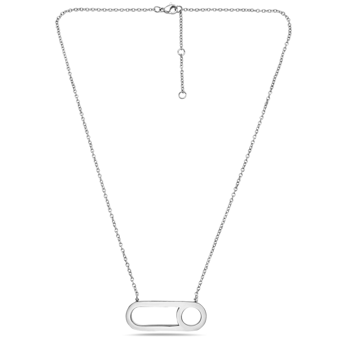 Luna Mono Necklace Steel