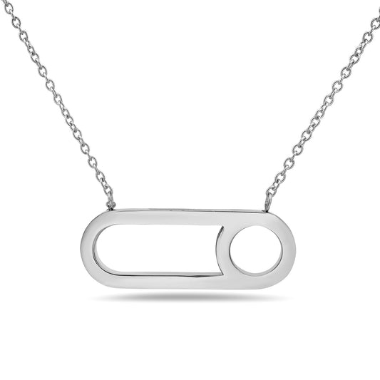 Luna Mono Necklace Steel