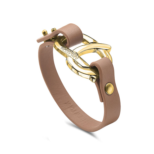 Berlin Bracelet-Ladies (Beige / Gold)