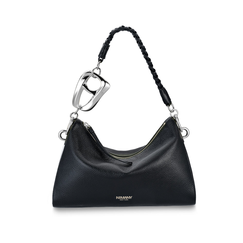 The Minna Bag: Black & Silver