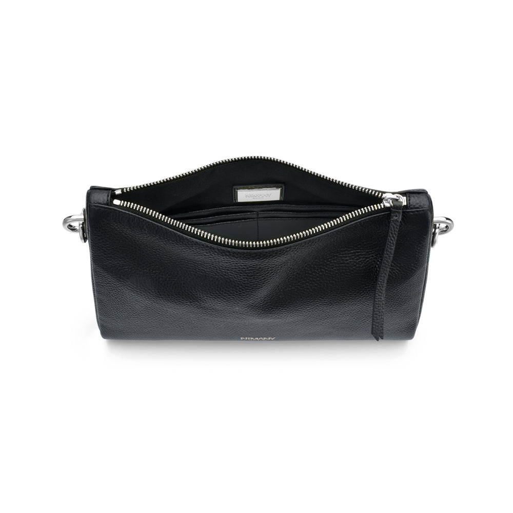 The Minna Bag: Black & Silver