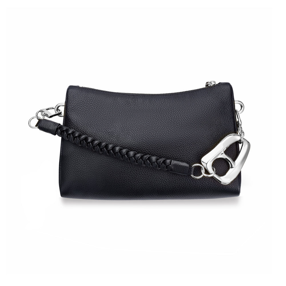 The Minna Bag: Black & Silver