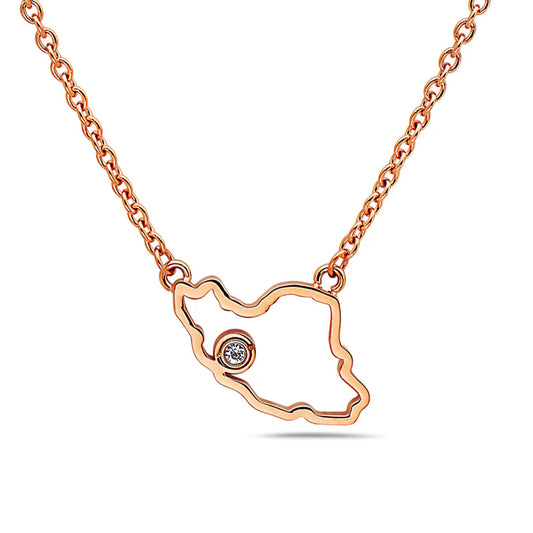 Outland Line Necklace Rose