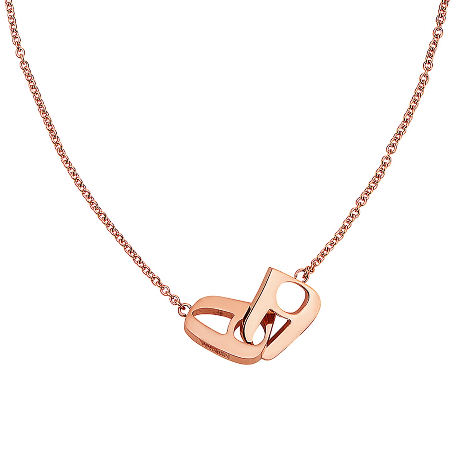 Love Lock Necklace Rose Gold