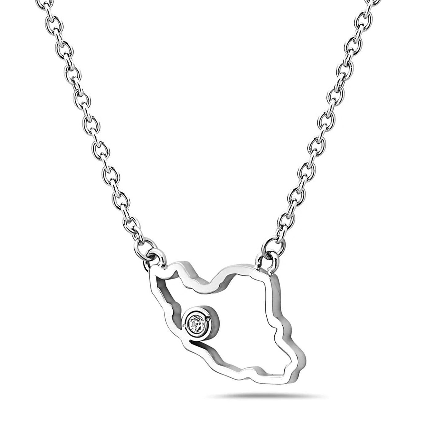 Outland Line Necklace Steel