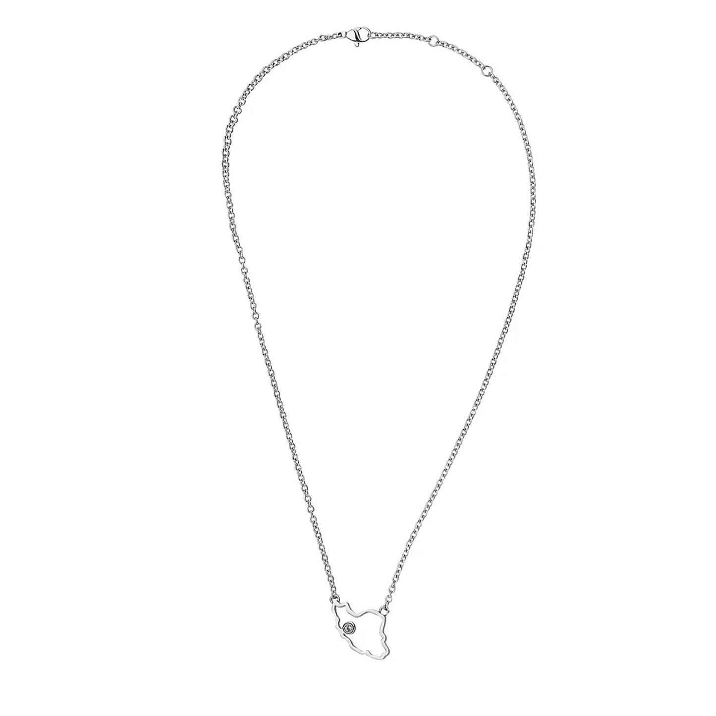 Outland Line Necklace Steel