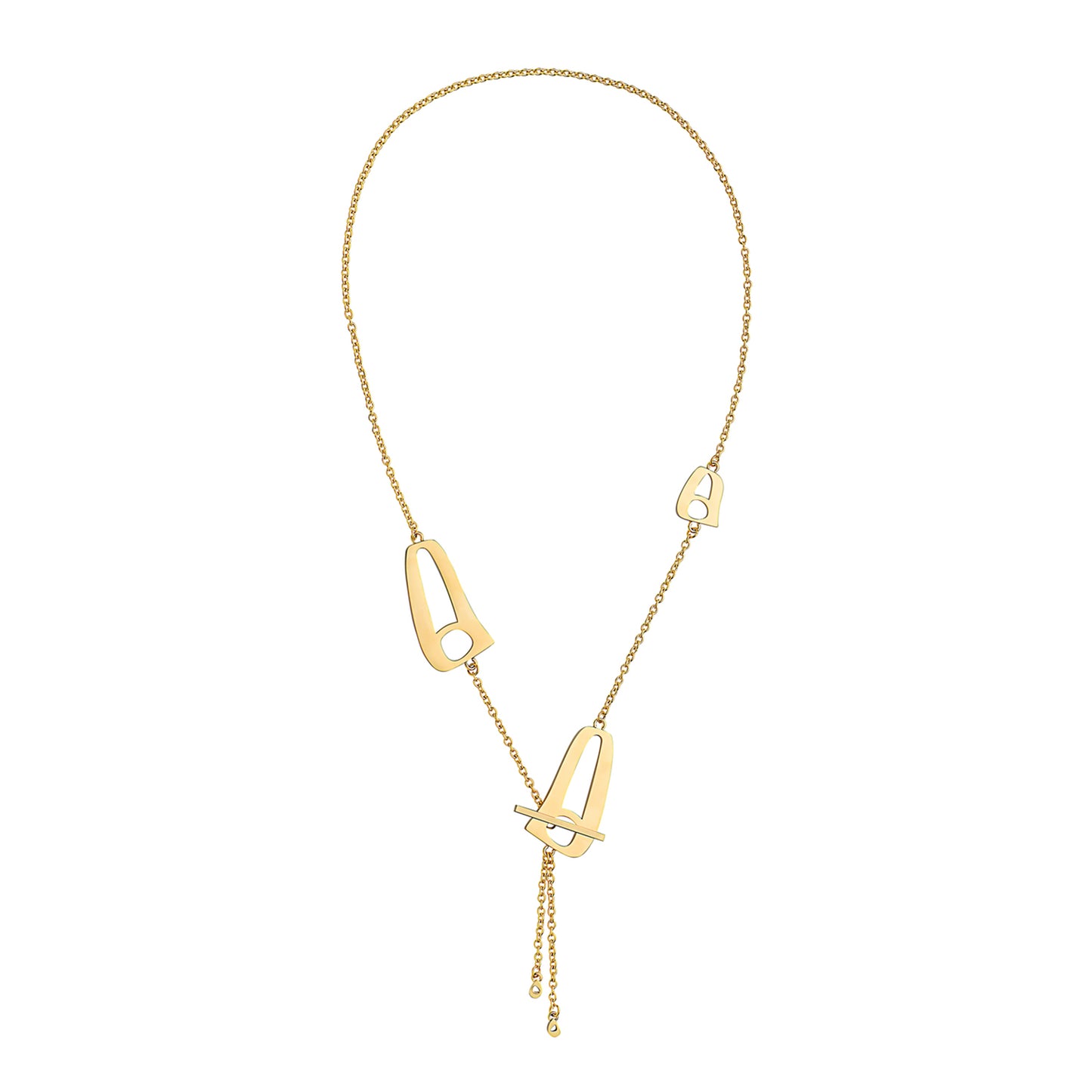 Triple Luna Necklace Gold