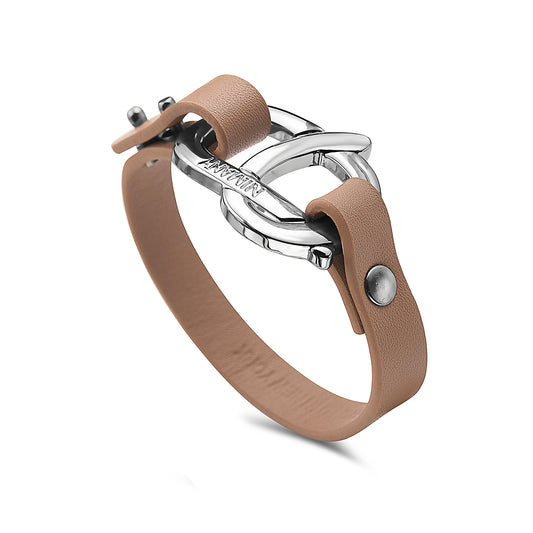 Berlin Bracelet-Ladies (Beige / Steel)