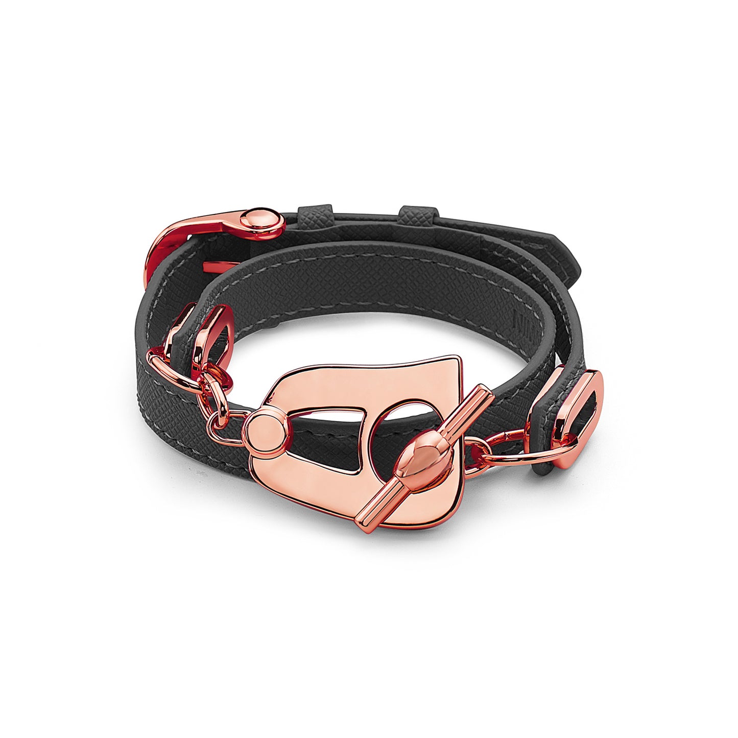 Paris Bracelet - Rose Gold/Black