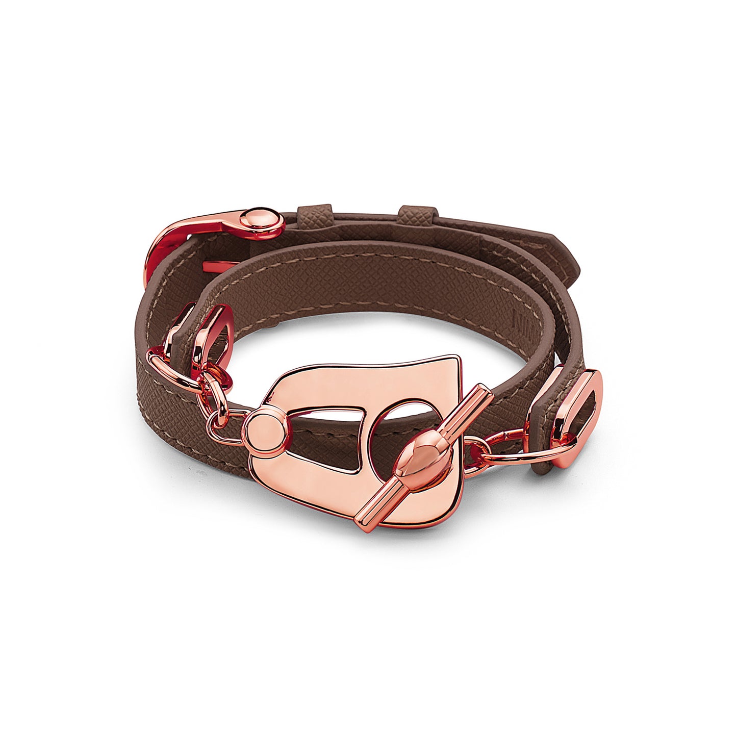 Paris Bracelet - Rose Gold/Brown