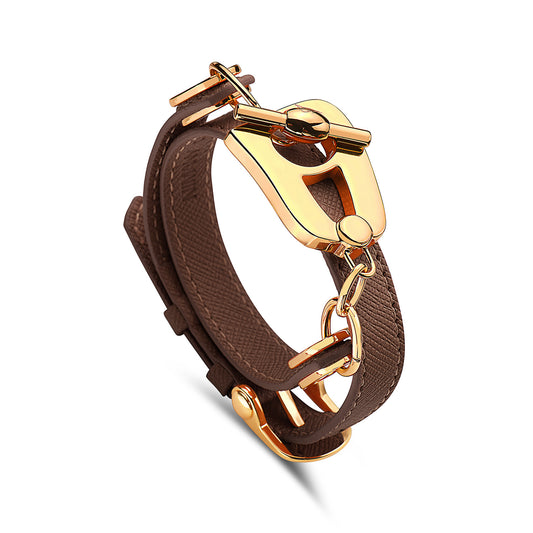 Paris Bracelet - Gold/Brown