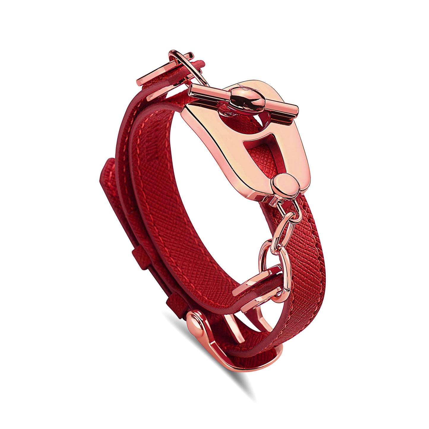 Paris Bracelet - Rose Gold/Red