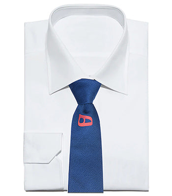 Navy Luna Skinny Tie - NIMANY Studio