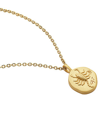 Zodiac Sign Necklace Scorpio