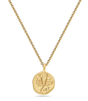 Zodiac Sign Necklace Scorpio