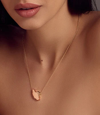 Outland Necklace Plain RoseGold